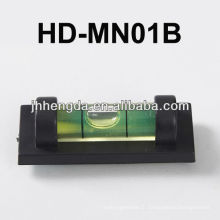 HD-MN01-B, Mini niveau en plastique avec rainure en V pour tuyau